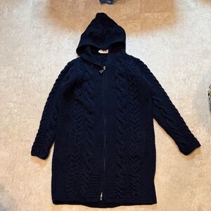 Saol Ireland Women's Merino Wool Long Cardigan Size Large